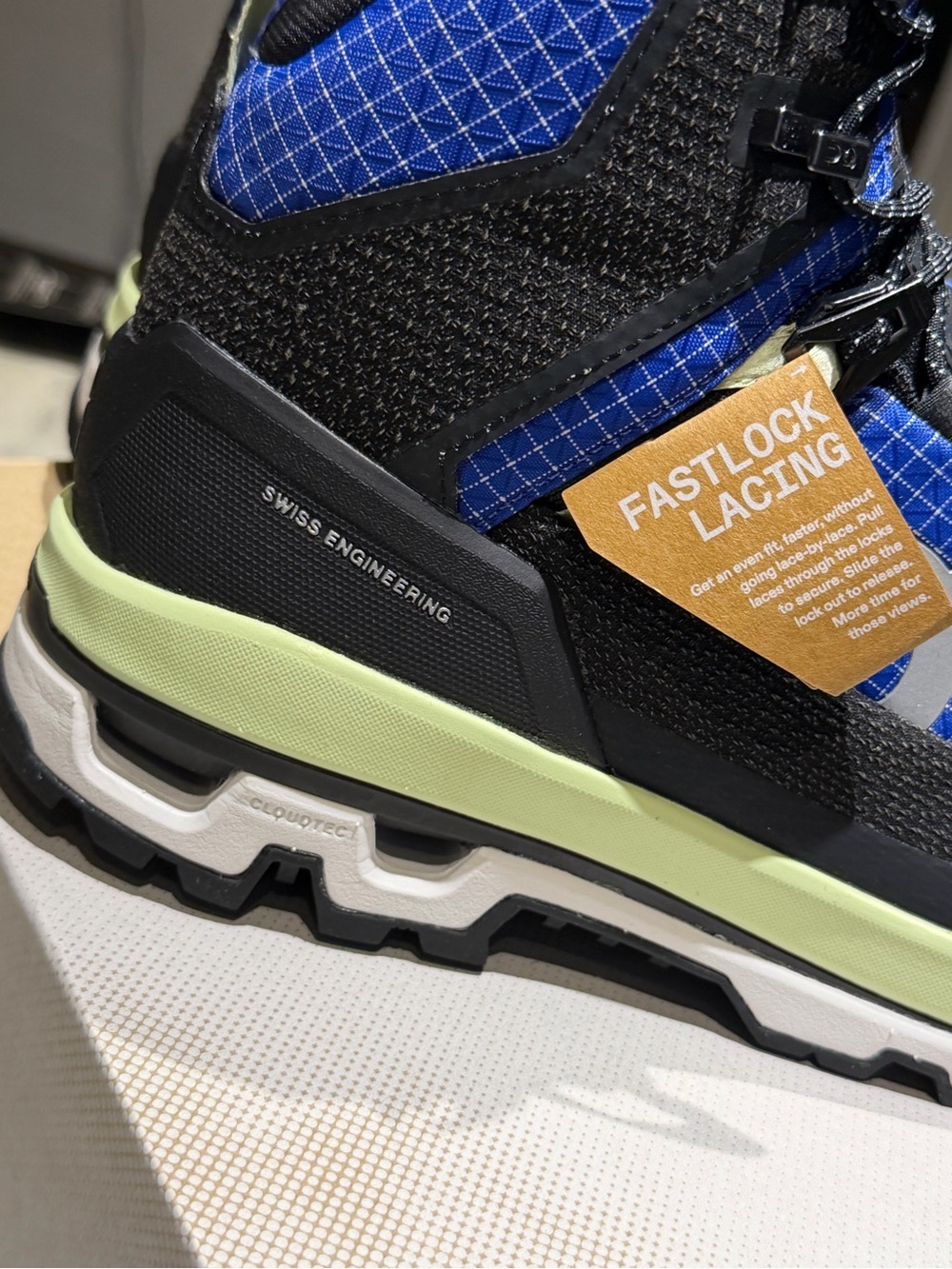 On Cloud alpine Waterproof Blue & Black Women's Hiking Booties - Picture 7 of 14